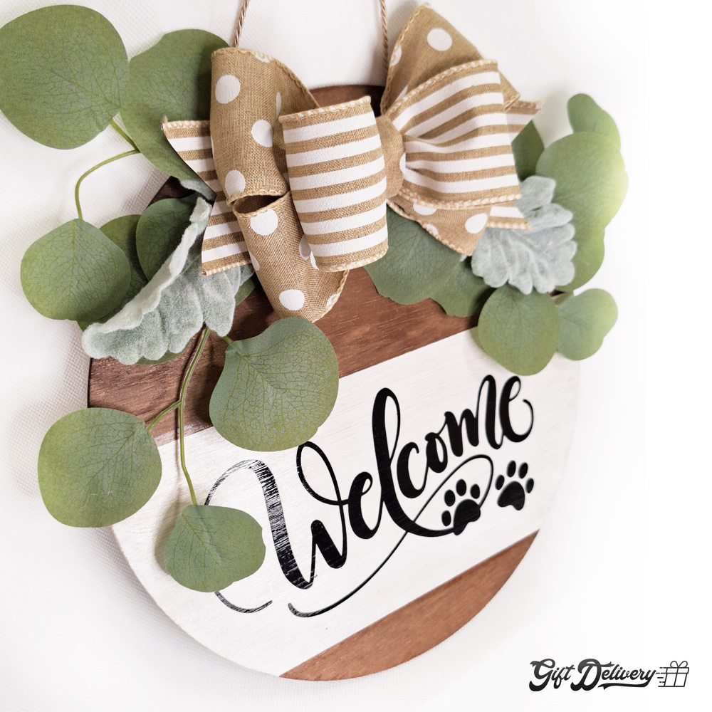 Semn „Welcome” pentru uşa de la intrare - imagine 2