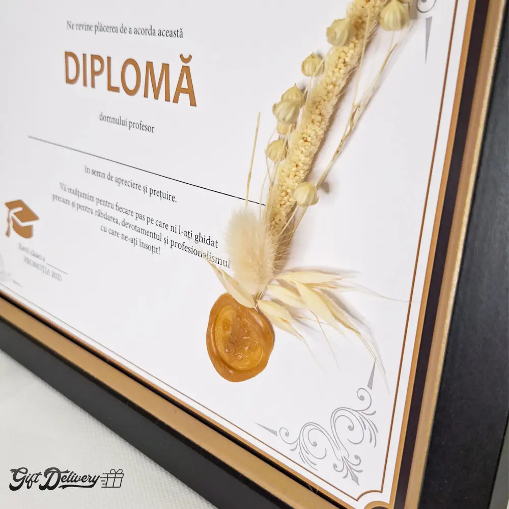 Diplomă cadou pentru profesori - imagine 2
