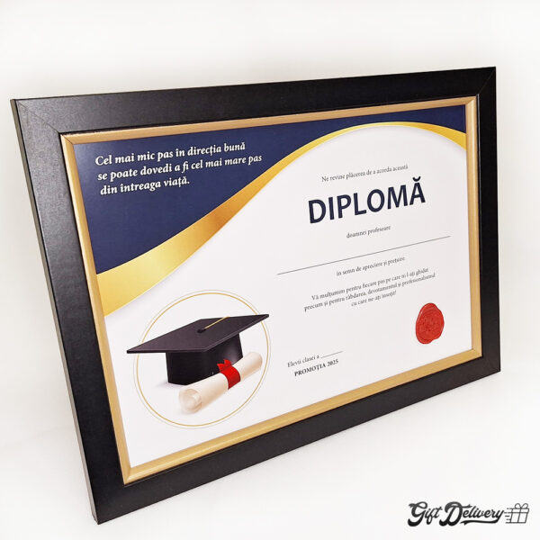 diploma de apreciere pentru profesoara